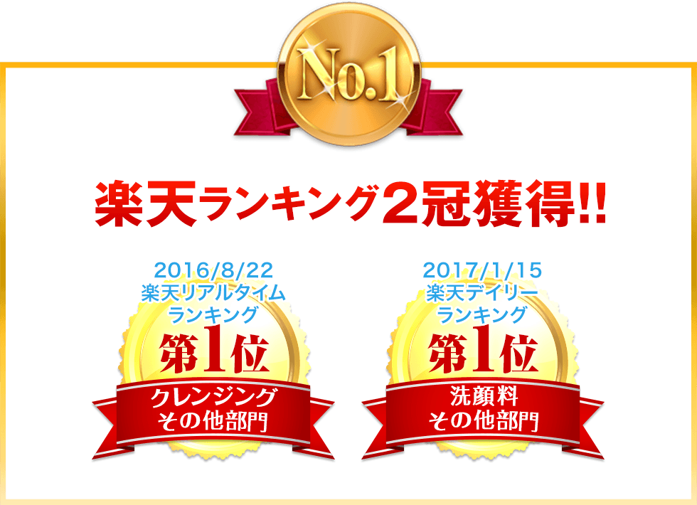 楽天ランキング2冠獲得