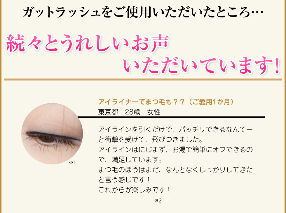 ガットラッシュをご使用いただいたところ…嬉しい声いただいています!